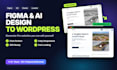 convert figma to wordpress, ai or claude design to wordpress elementor website