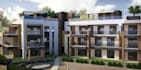 remodel3d condo apartment,front elevation,concrete cladding,vray external render