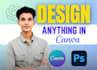 design anything in canva with templates