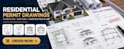 draft residential permit drawings and construction plans