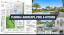 design florida landscape architecture, outdoor kitchen, pool permit drawings