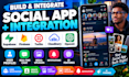 build and integrate social app with supabase, twilio, cloudinary and open ai