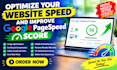 optimize your website speed and improve google page speed score