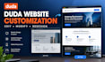 customize, modify and redesign your duda website