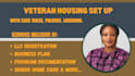 write veteran housing documentations