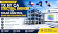be your tx ny ca structural engineer for staad analysis, beam and column design