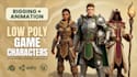 create low poly 3d game characters, creatures, fantasy models and game assets