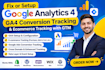 setup google analytics 4, ga4 conversion tracking, ecommerce tracking with GTM