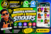 do animated whatsapp and telegram sticker for you