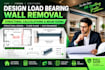 do load bearing wall removal, structural calculations and beam sizing