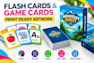 create print ready flash cards game cards and card packaging