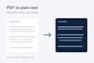 convert digital pdfs to clean text with paragraphs and lists