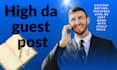 provide guest post on high da website