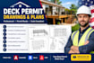 create professional deck permit drawings and plans