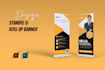 design roll up banner, standee, retractable banner