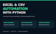 automate excel and CSV tasks using python