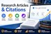 write publish research articles paper, increase google scholar citations h index