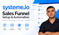 build a systeme io sales funnel and email automation setup