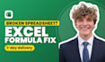 fix excel formulas, vlookup xlookup errors and broken spreadsheets