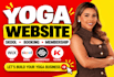 build wix yoga instructor website, skool, booking online program and membership