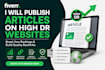 publish articals on high da dr sites