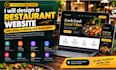 design a restaurant website with online ordering and reservation