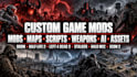 doom, half life 2, left4dead2, stalker, halo mcc, xcom 2, mods, maps, scripts