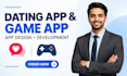 build dating app social chat app game app dating website and app development