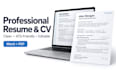 write a professional resume