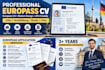 prepare europass CV and complete visa application documents