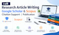 research article writing google scholar and scopus citation support  publication