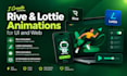 create rive, lottie animation, UI animation and web animation