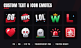 design custom twitch text emotes and sub badges for your stream