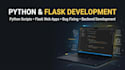 develop python scripts and flask web applications