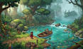 custom pixel art pixel art scene and background game character landscape