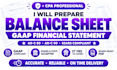prepare a gaap balance sheet and CPA compilation report