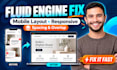 squarespace fluid engine, mobile layout, responsive fix, spacing, overlap repair