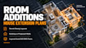 draft 2d cad floor plans house extension architectural room addition plans