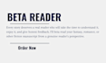 be your fantasy beta reader, romance beta reader, alpha beta reader