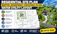 design residential site plan, septic, roadway, grading plan water utility layout