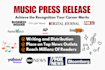 do music press release writing with press release distribution, global music PR
