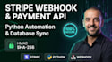 integrate stripe webhook api and python automation