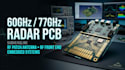 design 60ghz 77ghz radar pcb, rf patch antenna rf front end and embedded systems