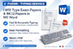 type exam papers and mcq papers in ms word