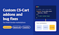 develop custom cscart multi vendor addons and fix bugs