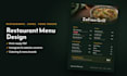design a professional restaurant menu