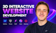 develop 3d interactive website with webflow, three js, gsap, spline, babylon js
