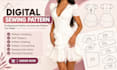 do clothing sewing pattern, digital garment pattern making and tech pack grading
