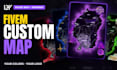design a custom fivem pause map and minimap for your server