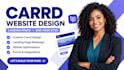 build carrd website design redesign carrd website, design landing page carrd co